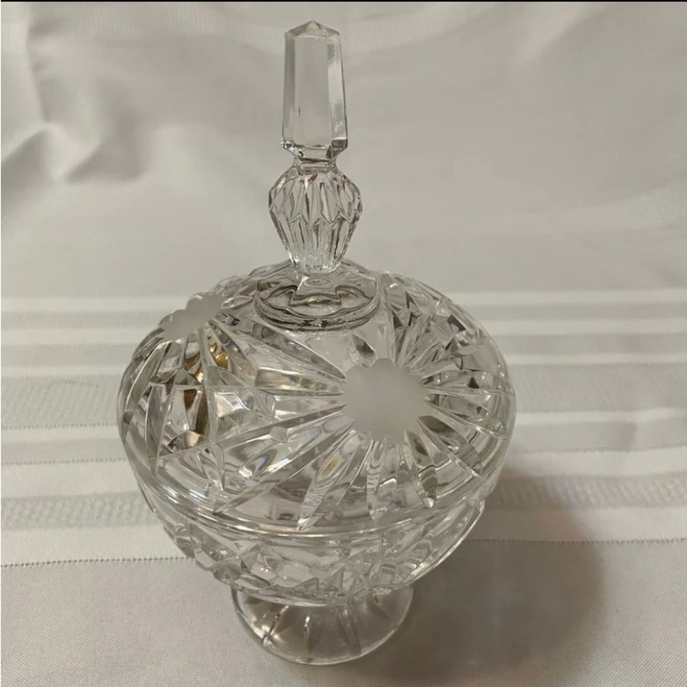Crystal Candy Dish - Excellent Condition!
